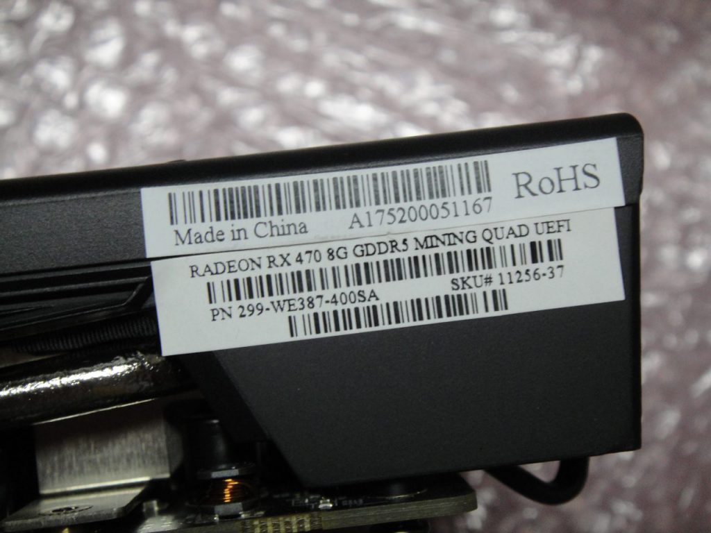 RADEON RX470 8GB MINING マイニングモデル 加工済み